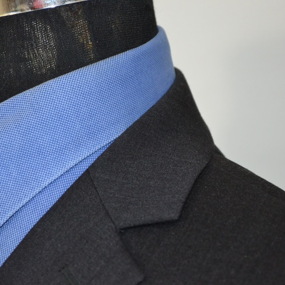 Calvin Klein 42R Sport Coat Blazer Suit Jacket Bla - Picture 2 of 8